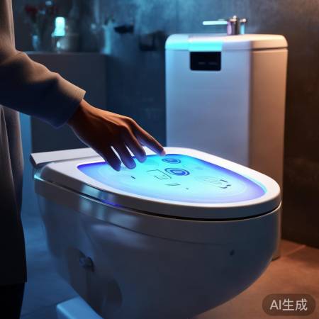 智能马桶操作易，触控语音两便。