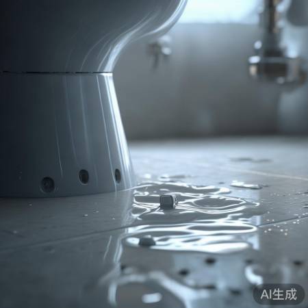 智能马桶后地面有水，电子阀接口