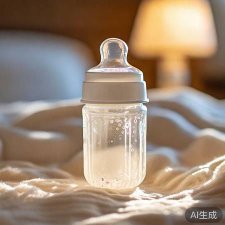 消毒奶瓶晾干，无水残留。