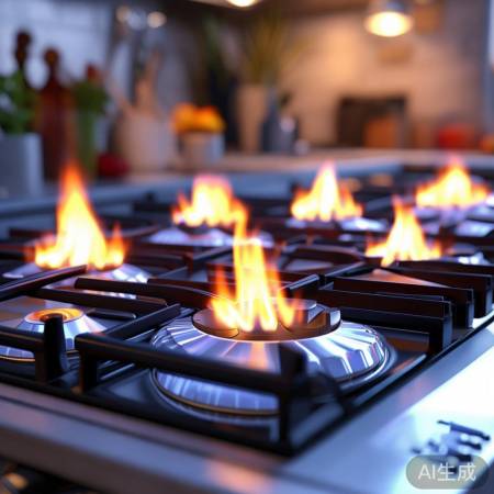 扬子燃气灶13腔，烹饪效率高，