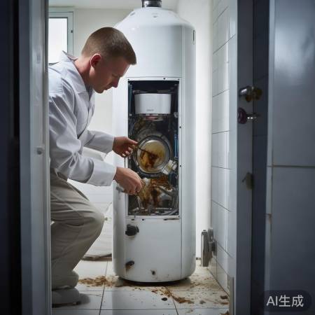 清洁热水器内部杂物