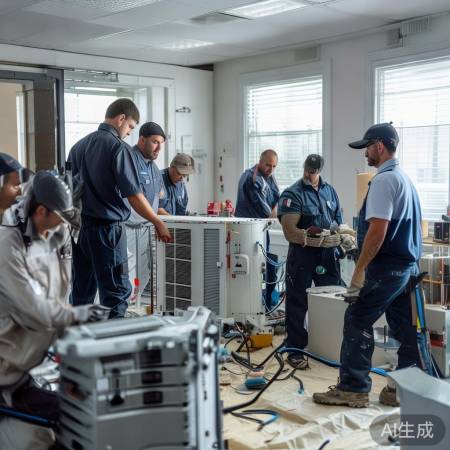 中央空调安装需专业，安全为重。