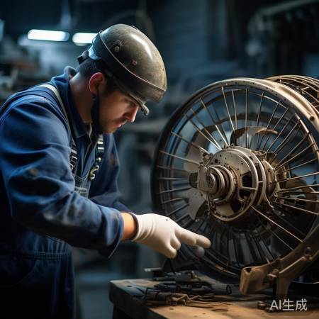风机零件检查，及时更换损坏件。