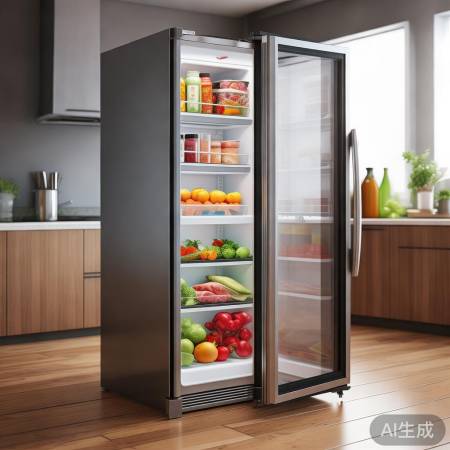 家用迷你冰箱，冷藏冷冻两用，食