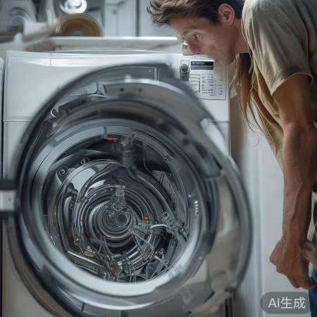 洗衣机电机故障，请专业维修。