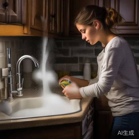 白醋苏打粉溶解堵塞，气泡助松动