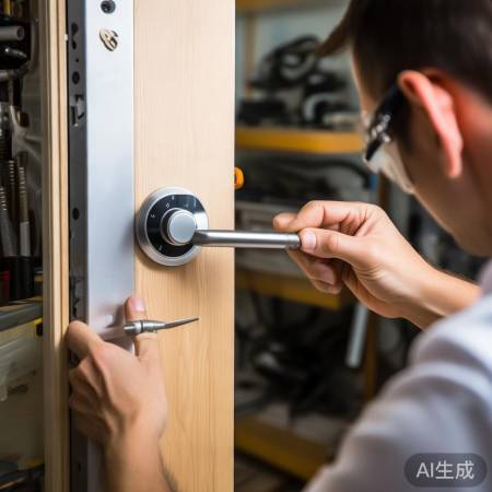 智能锁安装步骤，门框尺寸与工具