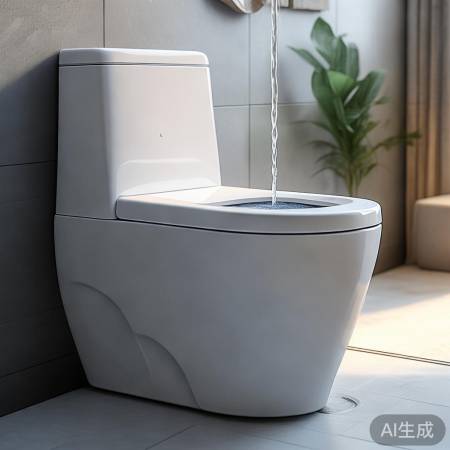 智能马桶自动冲洗，卫生便捷。