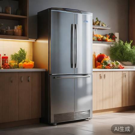 美的冰箱：节能环保，保鲜健康。