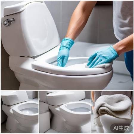 清洁马桶，细节周到，无残留。