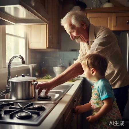 调整水温，确保老人孩子安全