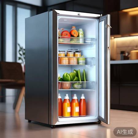 迷你冰箱大容量，合理布局保鲜佳