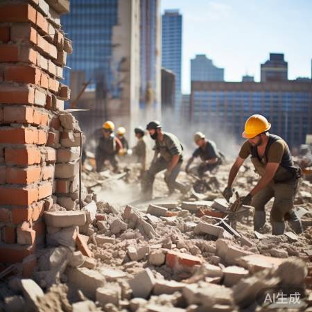 拆除施工，安全第一