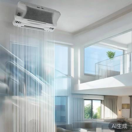 跃层住宅配中央空调，分区制冷更