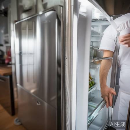 检查冷藏门开关顺畅，密封条调适