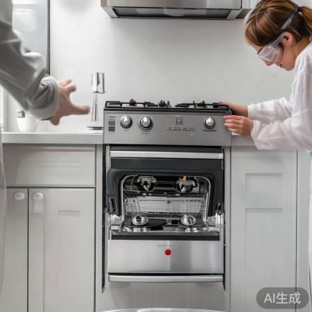 关电源拆灶具，确保安全。