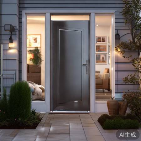 家庭安全关键：消防防盗门保障。