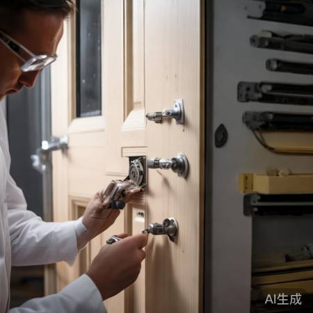 锁芯调整，确保安全紧合