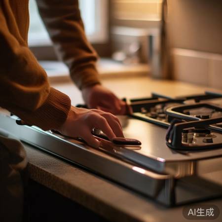 关燃气灶，确保阀关闭，安全第一
