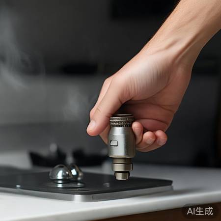 握阀旋转，松开即止。