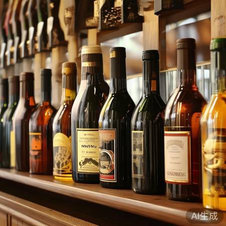 酒瓶摆件，分类红酒，提升档次。