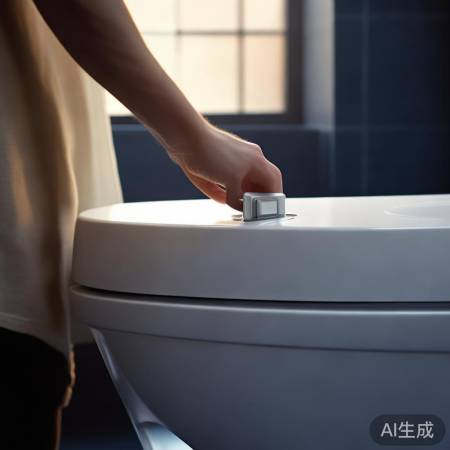 智能马桶自检，开启电源。