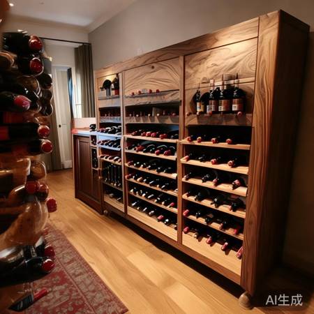 酒柜尺寸定制，空间随心选。