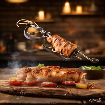 多功能烤夹，烤鱼烤翅皆宜，易清