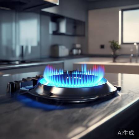 环保健康燃气灶，高效防风。