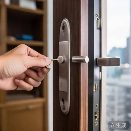 新锁芯安装，指纹/钥匙测试成功