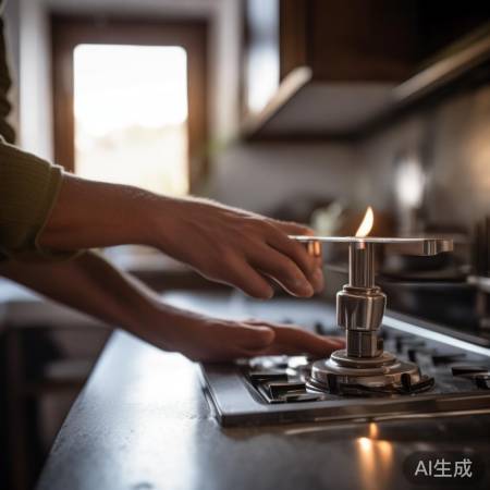 检查燃气阀门，确保开启