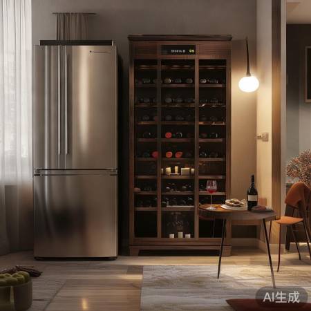 红酒柜冰箱巧布局，家居美美哒！