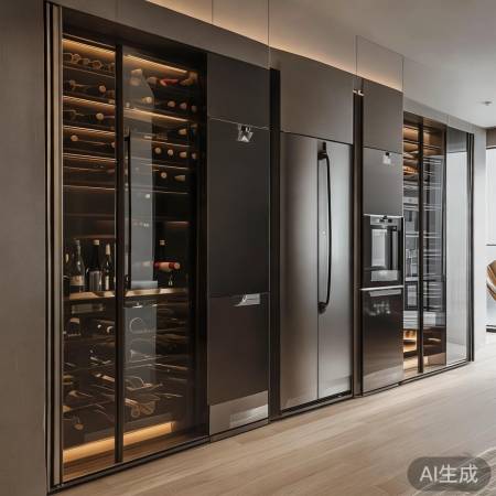 红酒柜冰箱，家居风格搭配