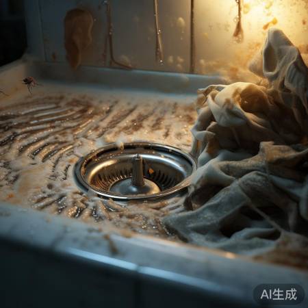洗衣机排水口小飞虫，源在衣物与