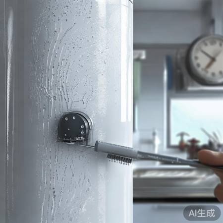 电热水器慢因水垢，定期清洗宜更