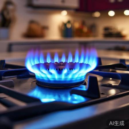 观察火焰颜色判断燃气是否点燃