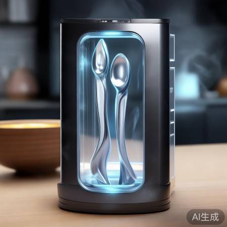 “新型杀菌汤勺,消毒柜生活两相