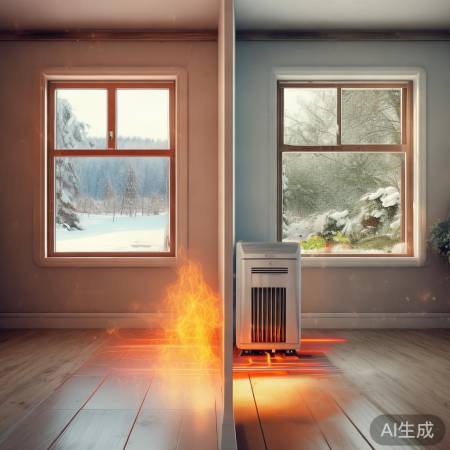 “气候与保温决定取暖方式。”