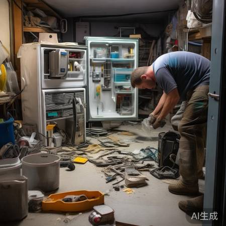 拆冰箱后，清场送人，不浪费。