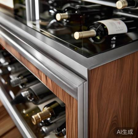 红酒柜材质多，选材关键。