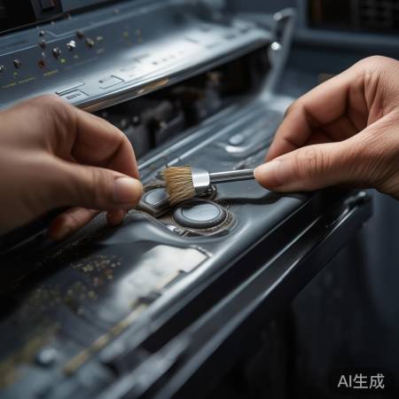 洗衣机按键失灵，清异物或擦触点