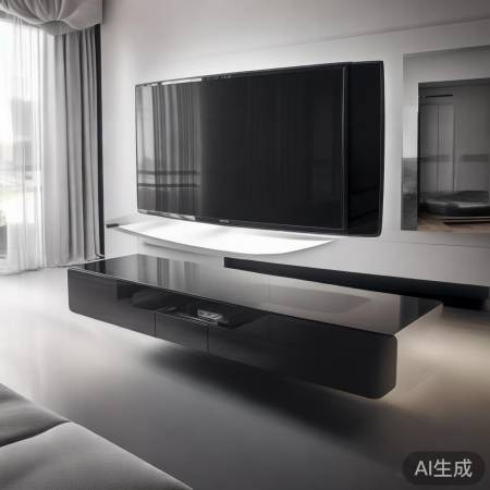 悬空电视墙，现代家居新宠
