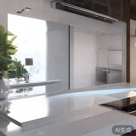 镜面易清洁，油烟少，亮洁如新