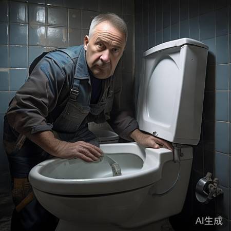 马桶冲水故障，部件或泵故障。