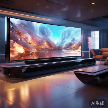 三星曲面屏电视分体设计，颠覆传