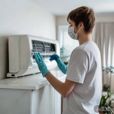 空调清洗，留空间，保安全。