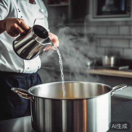 缓慢加水，防水位过高