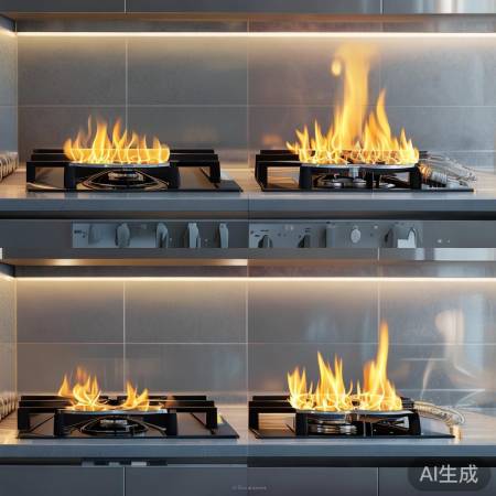 燃气灶混用可行，但需换进气孔。