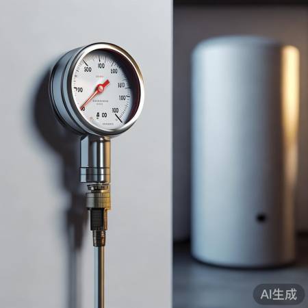 “压力表监控热水器水压，保障安