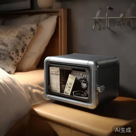迷你保险柜，体积小巧，居家实用